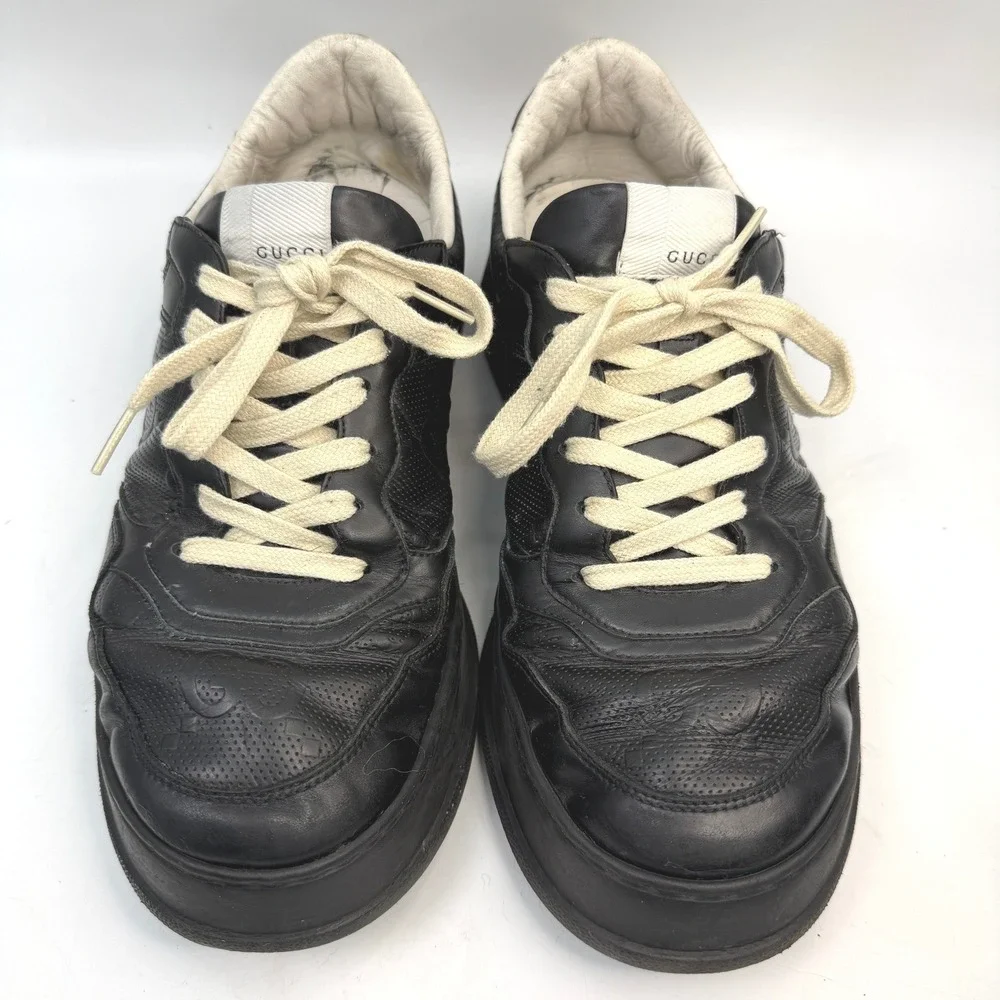 Gucci GG Embossed Sneaker Mens 9.5 US 9 UK Black Designer Luxury Streetwear - Picture 2 of 14
